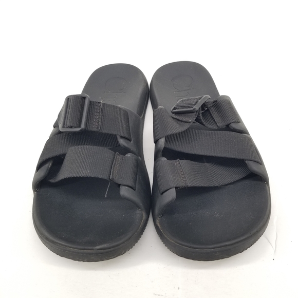 B4 Chaco Chillos Black Slides Sandal Womens Size 6 - Picture 2 of 6